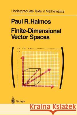 Finite-Dimensional Vector Spaces P. R. Halmos 9781461263890 Springer