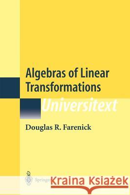 Algebras of Linear Transformations  9781461265153 Springer