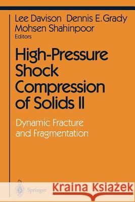 High-Pressure Shock Compression of Solids II: Dynamic Fracture and Fragmentation Davison, Lee 9781461275015 Springer