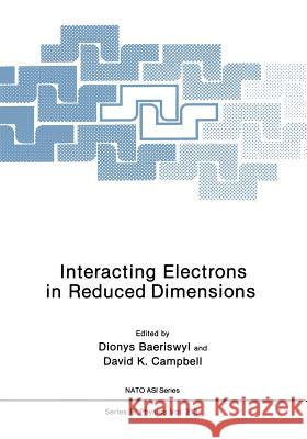 Interacting Electrons in Reduced Dimensions Dionys Baeriswyl David K David K. Campbell 9781461278696 Springer