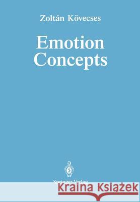 Emotion Concepts Zoltan K 9781461279624 Springer