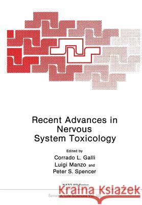 Recent Advances in Nervous System Toxicology Corrado L Luigi Manzo Peter S. Spencer 9781461282297 Springer