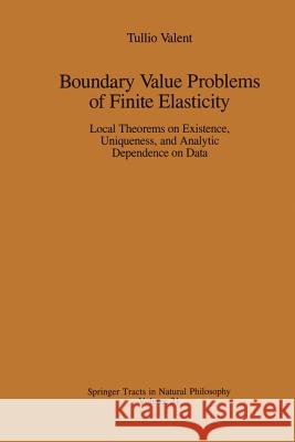 Boundary Value Problems of Finite Elasticity: Local Theorems on Existence, Uniqueness, and Analytic Dependence on Data Valent, Tullio 9781461283263 Springer