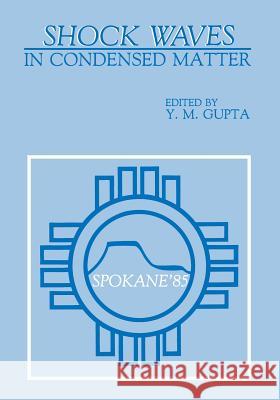 Shock Waves in Condensed Matter Y. M. Gupta 9781461292968 Springer