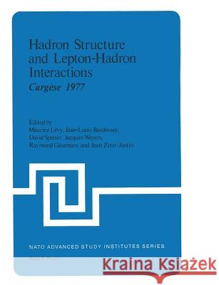 Hadron Structure and Lepton-Hadron Interactions: Cargèse 1977 Levy, Maurice 9781461328858