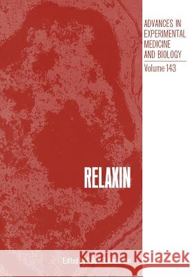Relaxin Ralph Anderson 9781461333708 Springer