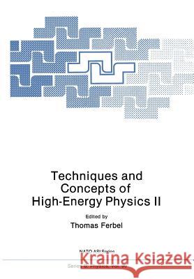 Techniques and Concepts of High-Energy Physics II Thomas Ferbel 9781461337478 Springer