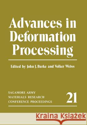 Advances in Deformation Processing  9781461340263 Springer