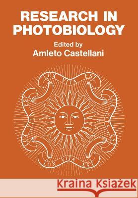 Research in Photobiology A. Castellani 9781461341628 Springer