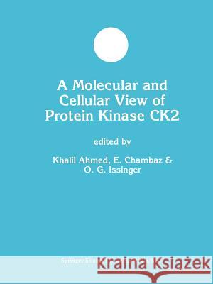 A Molecular and Cellular View of Protein Kinase Ck2 Ahmed, Khalil 9781461346487