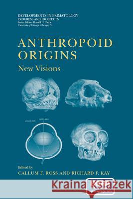 Anthropoid Origins: New Visions Ross, Callum F. 9781461347002 Springer