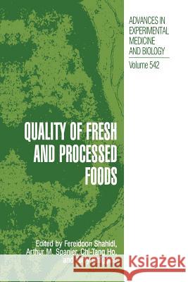 Quality of Fresh and Processed Foods  9781461347903 Springer