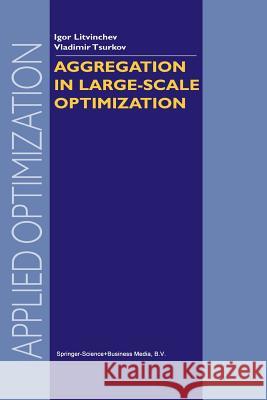 Aggregation in Large-Scale Optimization I. Litvinchev Vladimir Tsurkov 9781461348122