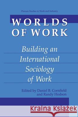 Worlds of Work: Building an International Sociology of Work Cornfield, Daniel B. 9781461351818 Springer