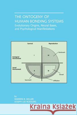 The Ontogeny of Human Bonding Systems: Evolutionary Origins, Neural Bases, and Psychological Manifestations Miller, Warren B. 9781461356103