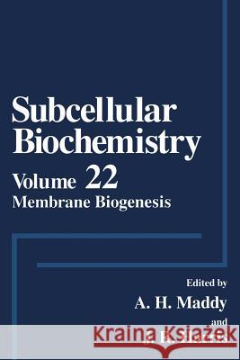 Membrane Biogenesis A. H. Maddy J. Robin Harris J. Robi 9781461360186 Springer