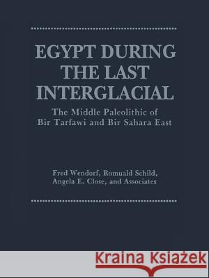 Egypt During the Last Interglacial: The Middle Paleolithic of Bir Tarfawi and Bir Sahara East Close, Angela E. 9781461362616 Springer