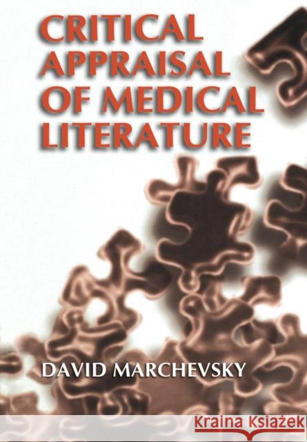 Critical Appraisal of Medical Literature David Marchevsky 9781461368878 Springer