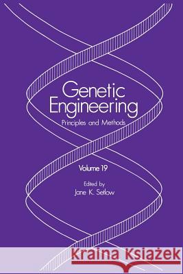 Genetic Engineering: Principles and Methods Setlow, Jane K. 9781461377177