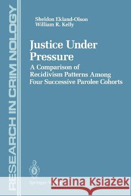 Justice Under Pressure: A Comparison of Recidivism Patterns Among Four Successive Parolee Cohorts Joo, H. -J 9781461395195 Springer