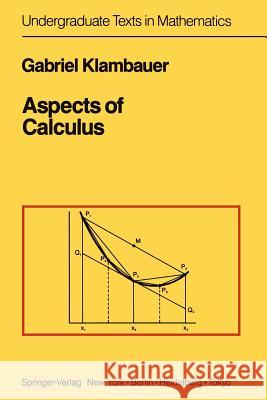 Aspects of Calculus Gabriel Klambauer 9781461395638 Springer