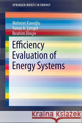 Efficiency Evaluation of Energy Systems Mehmet Kan Yunus A. Engel Brahim Di 9781461422419 Springer