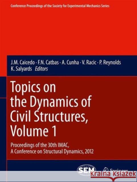Topics on the Dynamics of Civil Structures, Volume 1: Proceedings of the 30th Imac, a Conference on Structural Dynamics, 2012 Caicedo, J. M. 9781461424123 Springer