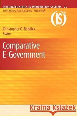 Comparative E-Government Christopher G. Reddick 9781461426615