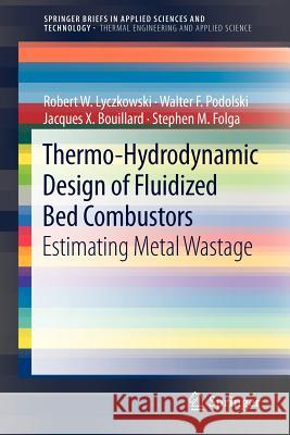 Thermo-Hydrodynamic Design of Fluidized Bed Combustors: Estimating Metal Wastage Lyczkowski, Robert W. 9781461435907