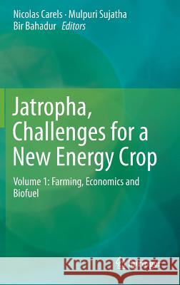 Jatropha, Challenges for a New Energy Crop: Volume 1: Farming, Economics and Biofuel Carels, Nicolas 9781461448051 Springer