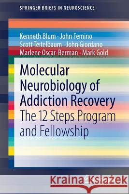 Molecular Neurobiology of Addiction Recovery: The 12 Steps Program and Fellowship Blum, Kenneth 9781461472292 Springer