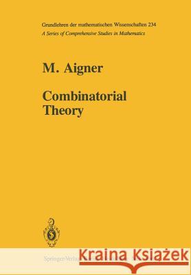 Combinatorial Theory Martin Aigner 9781461566687 Springer