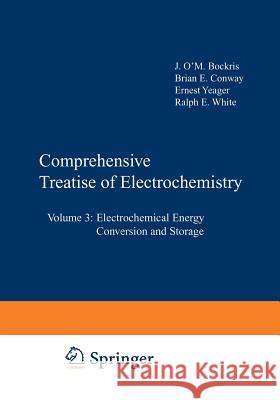 Comprehensive Treatise of Electrochemistry: Volume 3: Electrochemical Energy Conversion and Storage Horsman, Peter 9781461566892 Springer