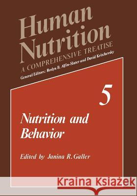 Nutrition and Behavior  9781461572213 Springer