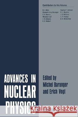 Advances in Nuclear Physics: Volume 4 Baranger, Michel 9781461582304