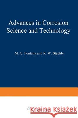 Advances in Corrosion Science and Technology M. G 9781461582571 Springer
