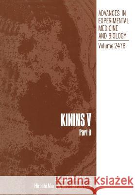 Kinins V: Part B Abe, K. 9781461595489 Springer