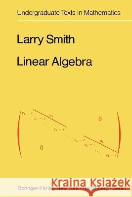 Linear Algebra L Smith   9781461599975 Springer