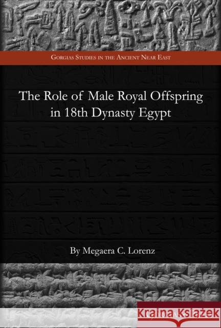 The Role of Male Royal Offspring in 18th Dynasty Egypt Megaera Lorenz 9781463207465 Gorgias Press