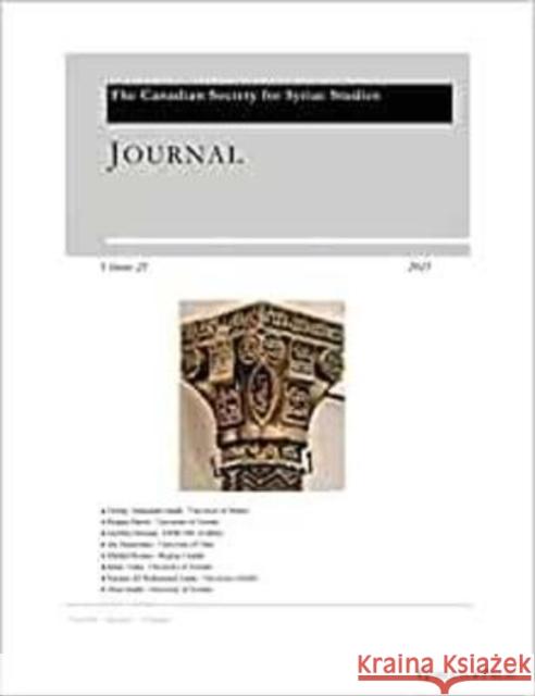 Journal of the Canadian Society for Syriac Studies 21 Amir Harrak 9781463243968