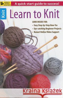 Learn to Knit Leisure Arts 9781464714313 Leisure Arts