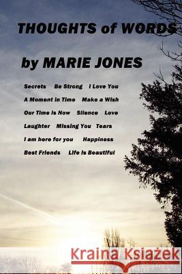 Thoughts of Words Marie Jones 9781466230965