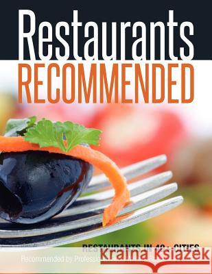 Restaurants Recommended Deborah Gonderil 9781466283176 Createspace