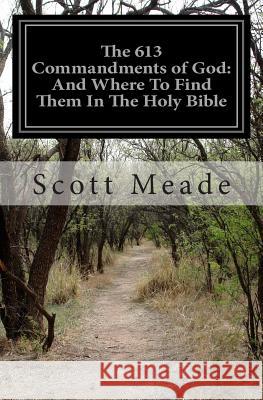 The 613 Commandments of God: And Where To Find Them In The Holy Bible Meade, Scott 9781466291430 Createspace