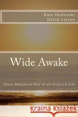 Wide Awake: Three Minutes a Day to an Inspired Life Kate Sholonski David Larson 9781466424975 Createspace