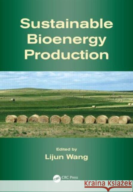 Sustainable Bioenergy Production Lijun Wang 9781466505520 CRC Press