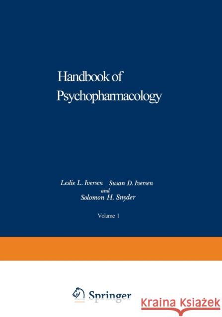 Biochemical Principles and Techniques in Neuropharmacology Leslie Iversen 9781468431674