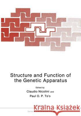 Structure and Function of the Genetic Apparatus  9781468450262 Springer