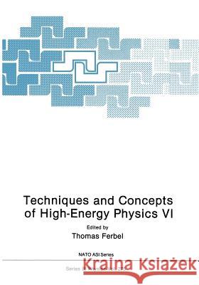 Techniques and Concepts of High-Energy Physics VI Thomas Ferbel 9781468460087 Springer