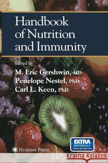 Handbook of Nutrition and Immunity M. Eri Penelope Nestel Carl L 9781468498646 Humana Press